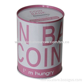 Money Box for Saving Coin, Round Shape, Best Choice for Promotional or Gift Seasons